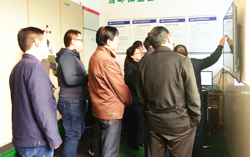 市环保局党组书记、局长赵晚花一行深入“日盛达”集团进行督导检查